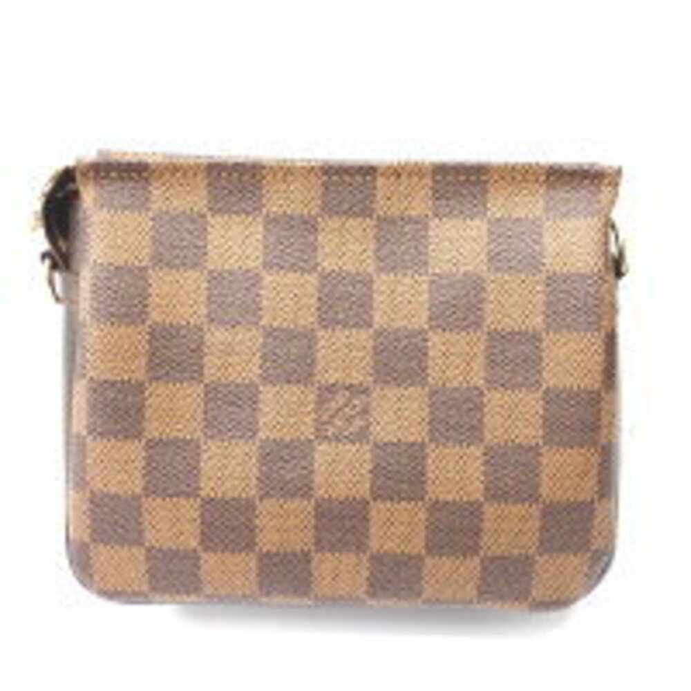 Louis Vuitton Damier Trousse Makeup Clutch Brown